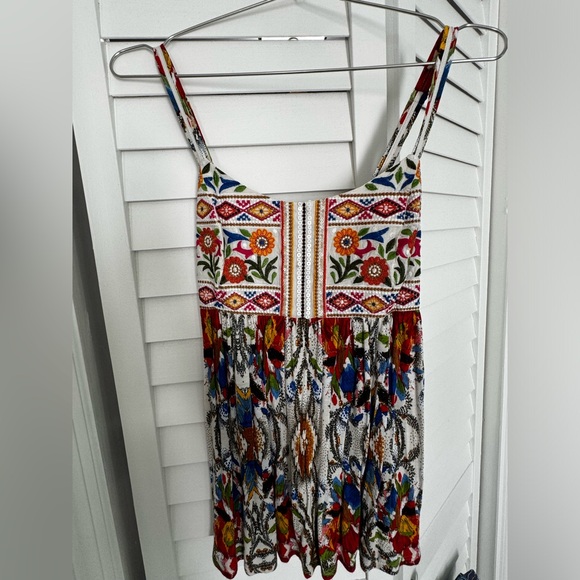 Anthro One September Fowler Embroidered Tank Top XS - Picture 6 of 13